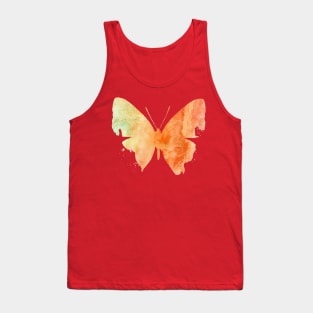 Orange butterfly art Tank Top